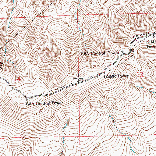 Topographic Map of KSOH-FM (Wapato), WA