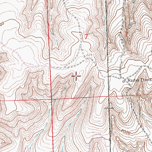 Topographic Map of KRSE-FM (Yakima), WA