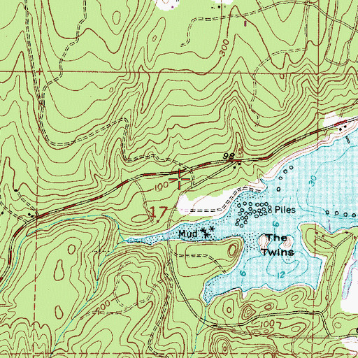 Topographic Map of Port Ludlow Post Office, WA