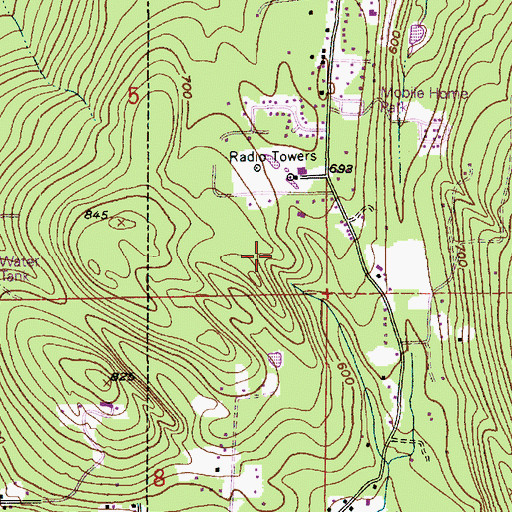 Topographic Map of KGMI-AM (Bellingham), WA