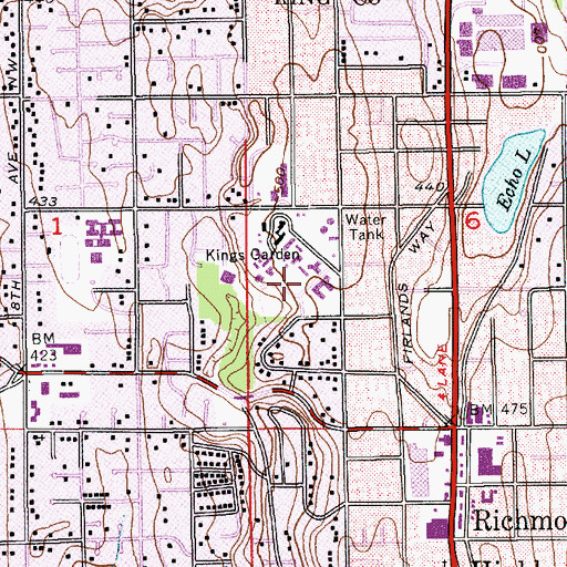 Topographic Map of KCIS-AM (Edmonds), WA