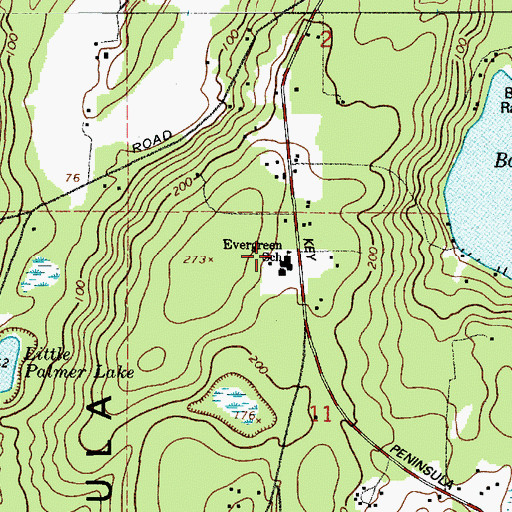 Topographic Map of KGHP-FM (Gig Harbor), WA