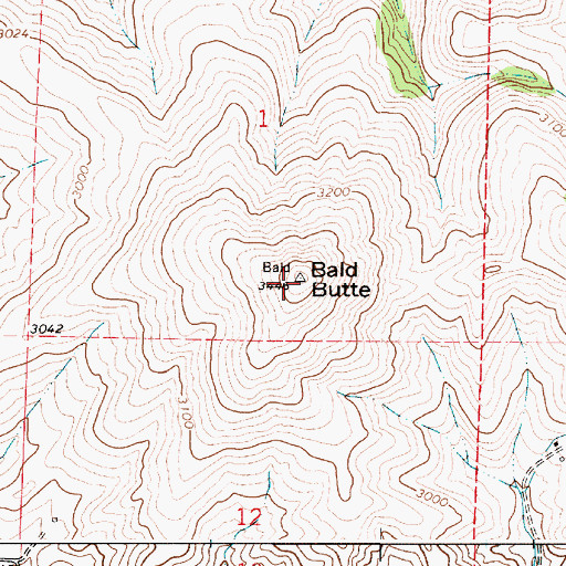 Topographic Map of KRLF-FM (Pullman), WA