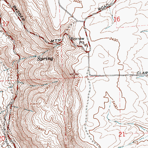 Topographic Map of KSSY-FM (Wenatchee), WA