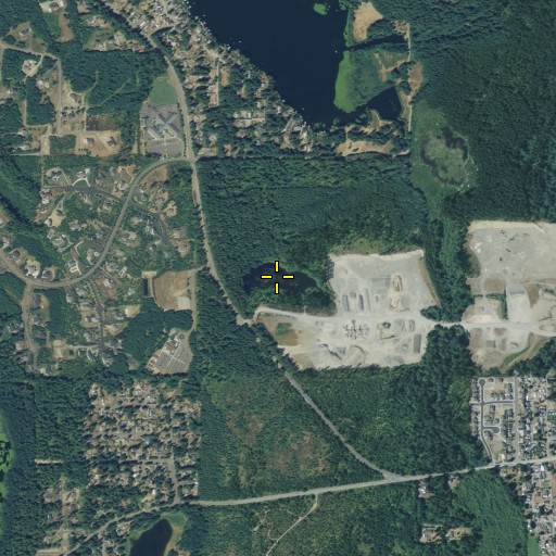 Aerial/Satellite Image of Oak Lake, WA