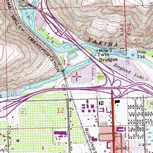 Topographic Map of Berglund Lake, WA