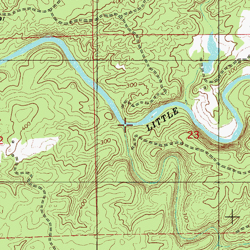 Topographic Map of Sixmile Creek, AL