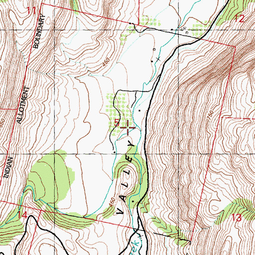 Topographic Map of Cecil Creek, WA