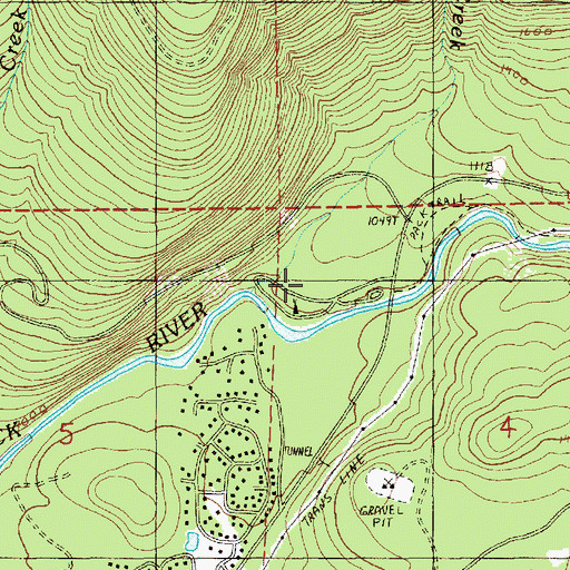 Topographic Map of Douglas Fir Campground, WA