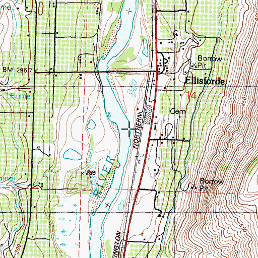 Topographic Map of Ellisforde, WA