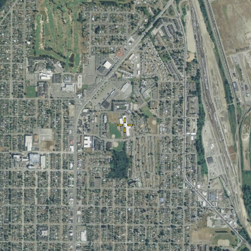 Aerial/Satellite Image of Hawthorne Elementary School, WA