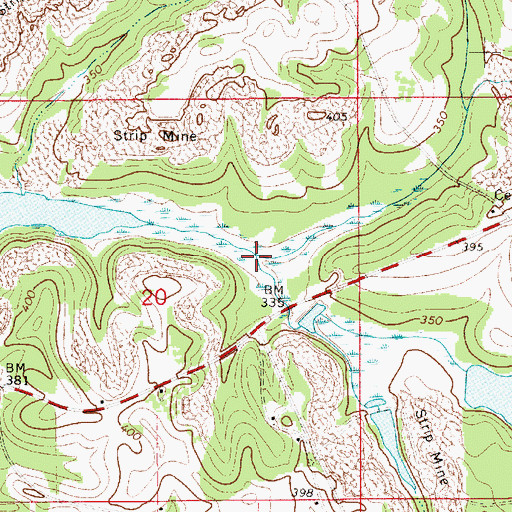 Topographic Map of Skipper Mill Branch, AL