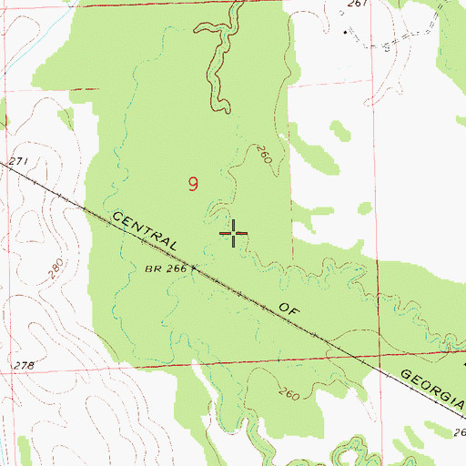 Topographic Map of Slaughter Creek, AL