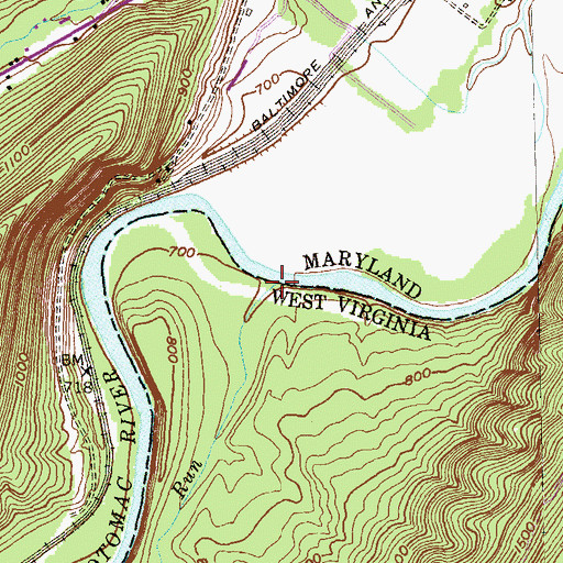 Topographic Map of Ashcabin Run, WV