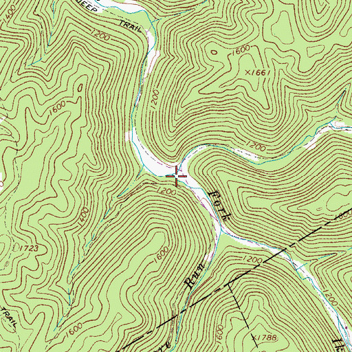 Topographic Map of Beech Fork, WV