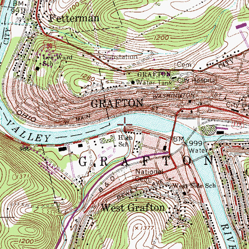 Topographic Map of Berkeley Run, WV
