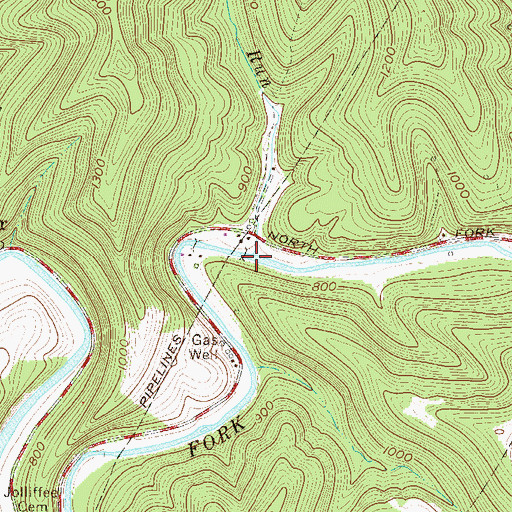 Topographic Map of Betsy Run, WV