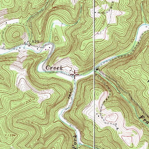 Topographic Map of Big Fork, WV