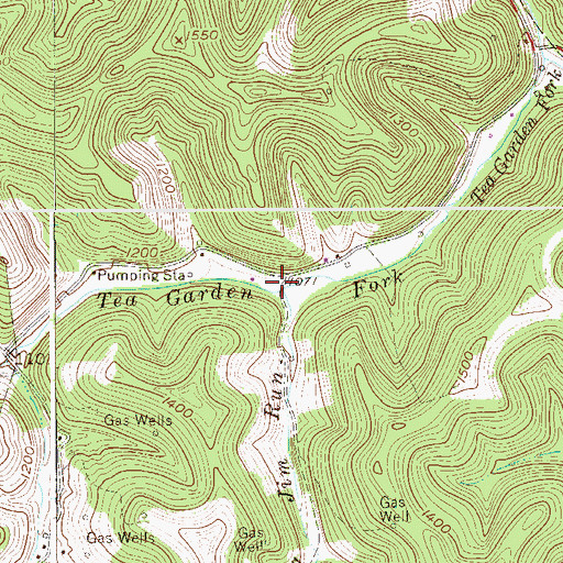 Topographic Map of Big Jim Run, WV