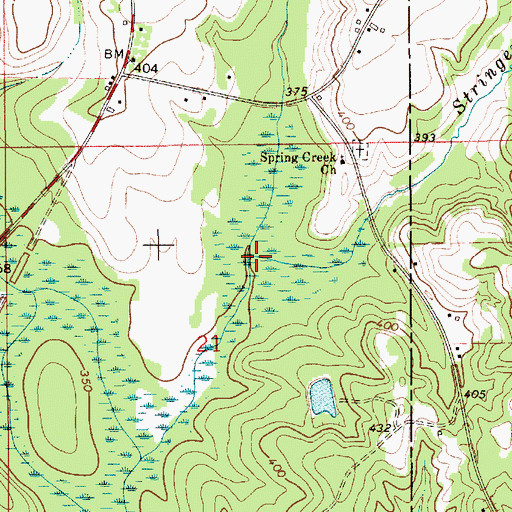 Topographic Map of Stringer Mill Creek, AL