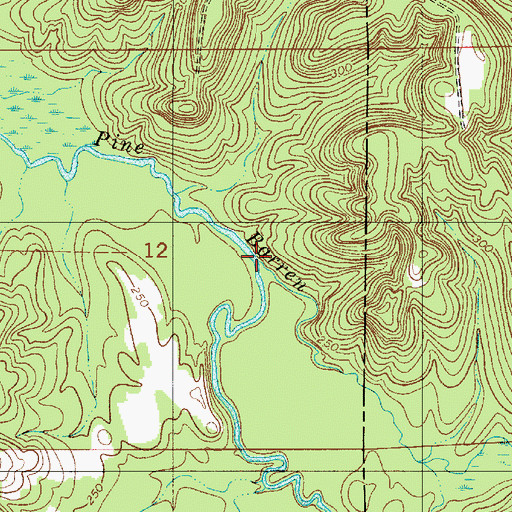 Topographic Map of Sturdivant Creek, AL