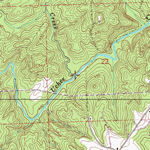 Topographic Map of Sturkie Creek, AL