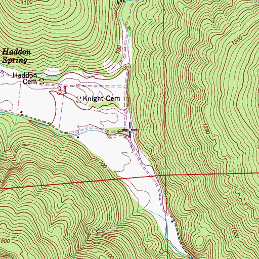Topographic Map of Tate Cove, AL