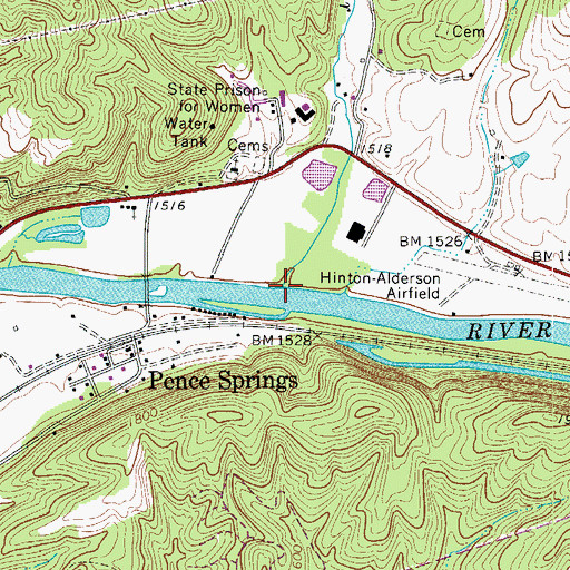 Topographic Map of Buggy Branch, WV
