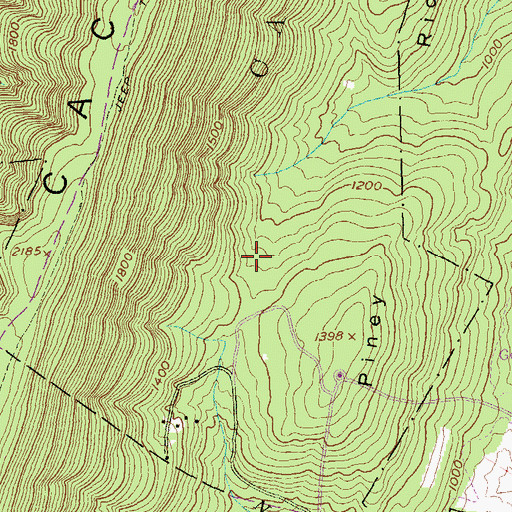 Topographic Map of Cacapon Resort State Park, WV