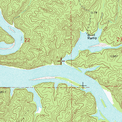 Topographic Map of Timbergut Creek, AL