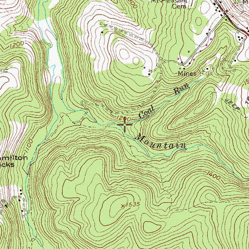 Topographic Map of Coal Run, WV
