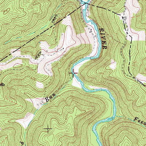 Topographic Map of Coalbed Run, WV