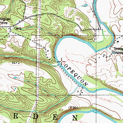 Topographic Map of Cold Spring Run, WV