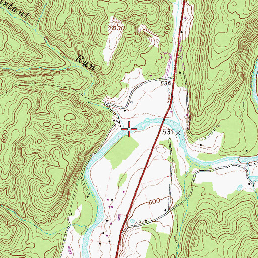 Topographic Map of Constant Run, WV