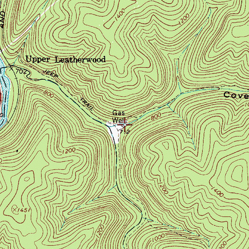 Topographic Map of Cove Hollow, WV