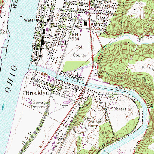 Topographic Map of Doolin Run, WV