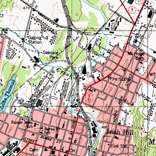 Topographic Map of Dry Run, WV