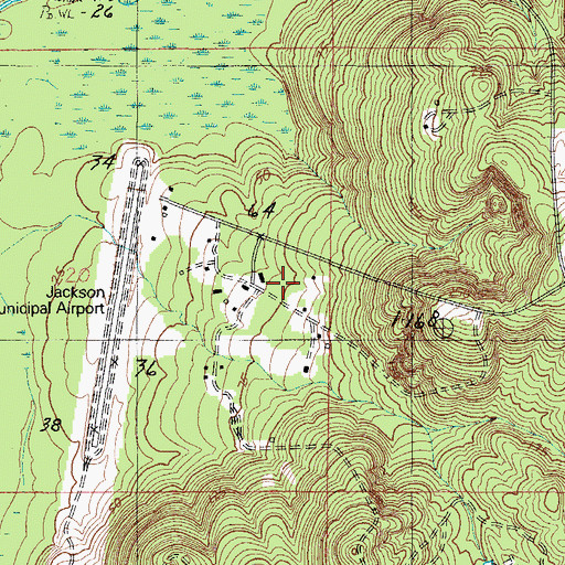 Topographic Map of Vernon Chapel, AL