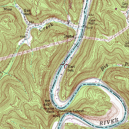 Topographic Map of Earl School (historical), WV