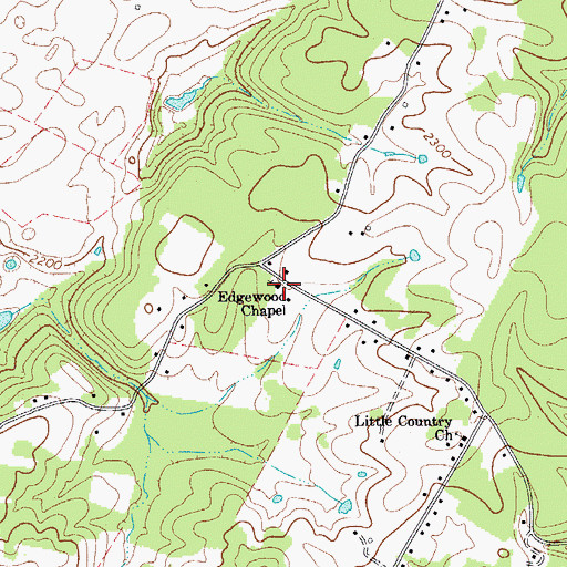 Topographic Map of Edgewood Chapel, WV