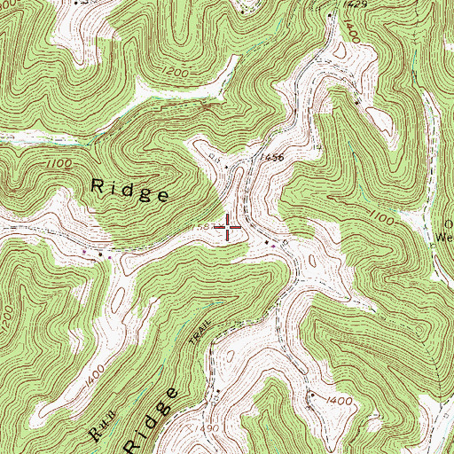 Topographic Map of Fairview Ridge, WV