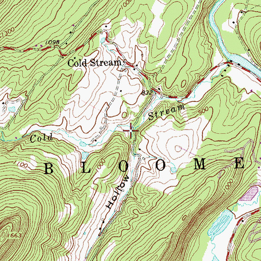 Topographic Map of Frog Hollow, WV