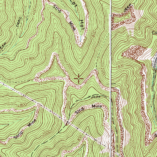 Topographic Map of Grassy Lot Hollow, WV