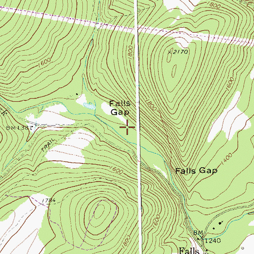 Topographic Map of Greenland Gap, WV