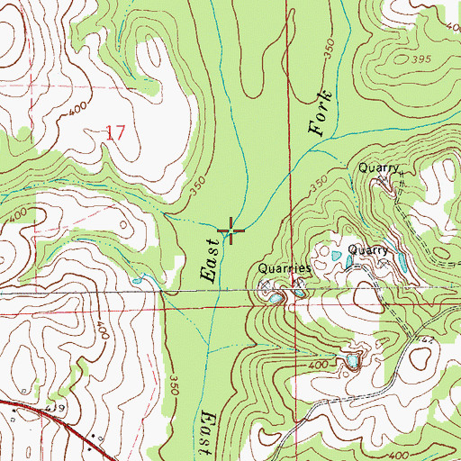 Topographic Map of Williams Millpond Creek, AL