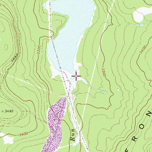 Topographic Map of Helmick Run, WV