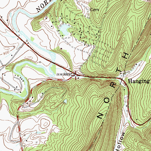Topographic Map of Henderson Hollow, WV