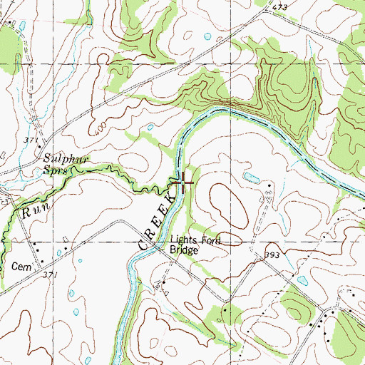 Topographic Map of Hoke Run, WV