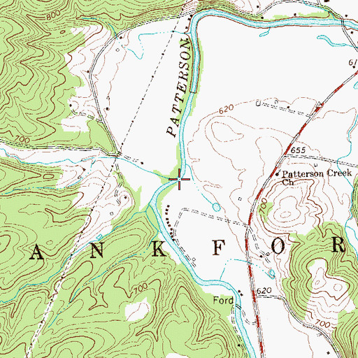 Topographic Map of Horseshoe Run, WV