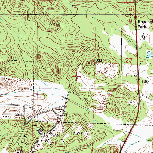 Topographic Map of Jordan Artesian Well, AL